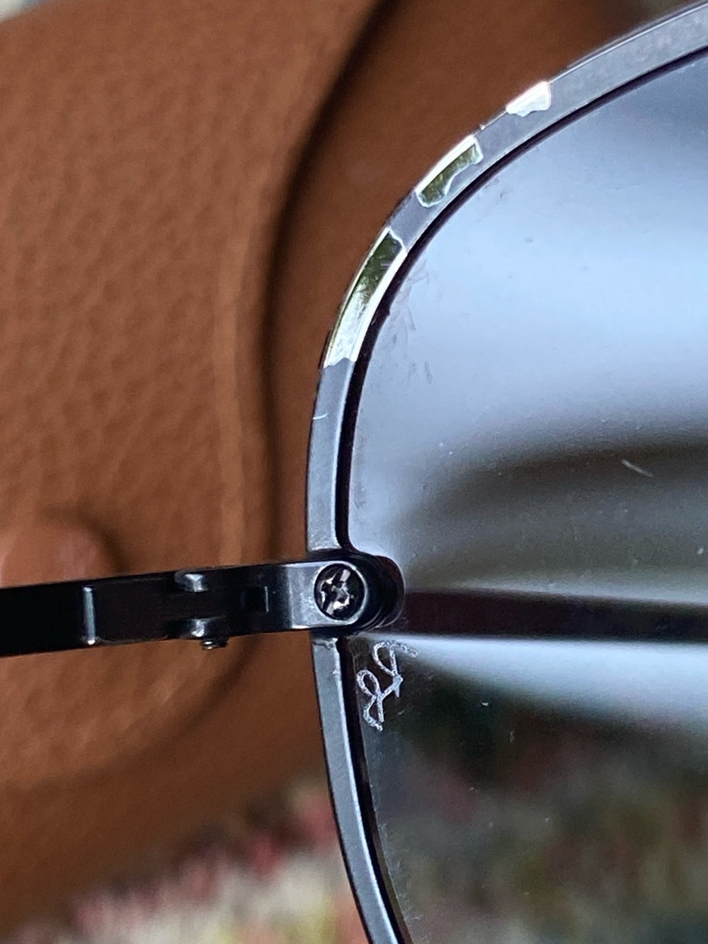 Ray-Ban Black Sunglasses with Brown Leather Case - Picture 9 of 13